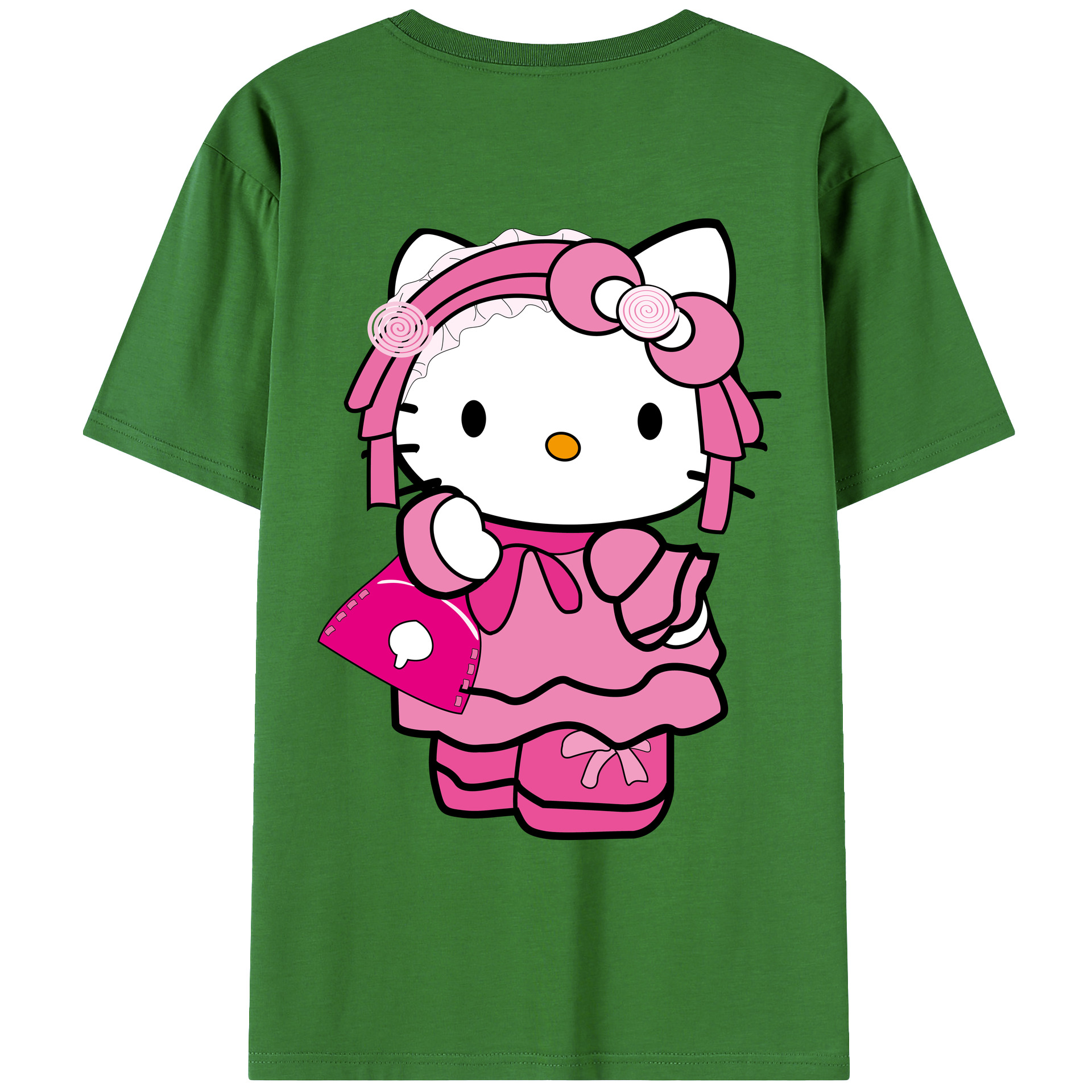 （画像用） Hello Kitty ハローキティ レディース半袖Tシャツ(バックプリント)